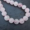 Quartz rose perles rondes de 10 mm