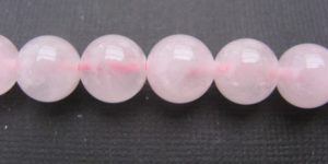 Quartz rose perles rondes de 12 mm