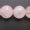 Quartz rose perles rondes de 14 mm