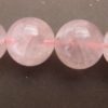 Quartz rose perles rondes de 18 mm