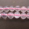 Quartz rose perles rondes de 6 mm