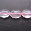 Quartz rose perles ovales plates de 14 *10 mm