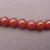 cornaline perles rondes de 6 mm