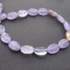 Améthyste perles ovales plates 14 *10 mm violet clair
