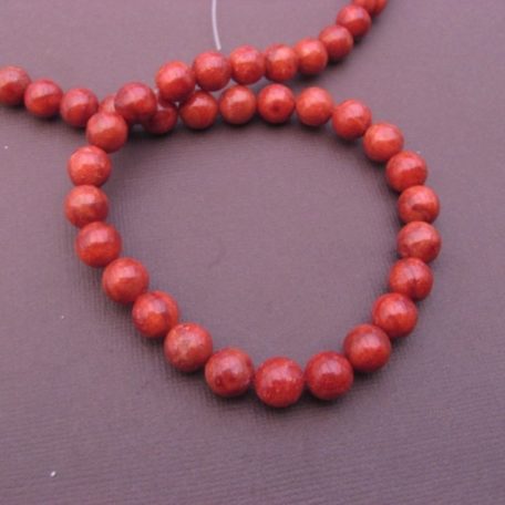 corail éponge : perles de 8 mm de diamètre