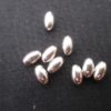 Perles olives de 7 mm * 4 mm en Argent 925