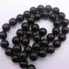 Agate noire perles rondes de 6 mm
