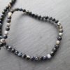 Agate zonée noire : perles rondes de 6 mm
