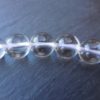 Cristal de roche : perles rondes de 8 mm