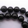 Agate noire perles rondes de 8 mm