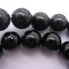 Agate noire perles rondes de 12 mm