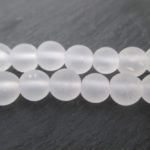 Cristal de roche perles rondes de 6 mm