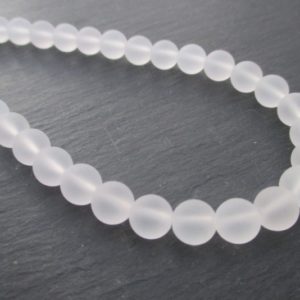 Cristal de roche perles rondes de 8 mm