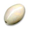 Perle céramique olive Crème irisé 18 mm *13 mm