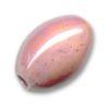 Perle céramique olive rose 18 mm *13 mm