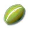 Perle céramique olive Vert irisé 18 mm *13 mm