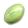 Perle céramique olive Vert pomme irisé 18 mm *13 mm