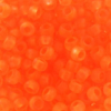 Rocaille 2 mm Orange fluo frosted