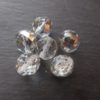 Facettes de Bohème 14 mm crystal argent