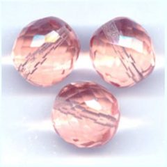 Facettes de Bohème 14 mm rosaline peach
