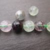 fluorite ; perles de 8 mm